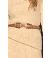 Brown Belt with Double Buckle
